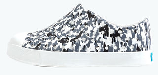 Native Jefferson Print Shoes -Shell White / Grey Digi / Shell White, Native, Boys Shoes, Camo Natives, cf-size-c5, cf-type-shoes, cf-vendor-native, Digi Print Native, Jefferson, Kids Shoes, N