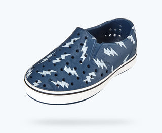 Native Miles Print - Frontier Blue / Shell White / Shell Lightning, Native, Lightning, Native Child, Native Child Shoes, Native Kids, Native Kids Shoes, Native Miles, Native Miles Print, Nati