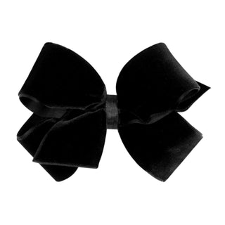 Small Classic Velvet Hair Bow on Clippie, Wee Ones, All Things Holiday, cf-type-hair-bow, cf-vendor-wee-ones, Christmas Bow, Hair Bow, Holiday Hair Bow, Small Classic Velvet Hair Bow on Clipp