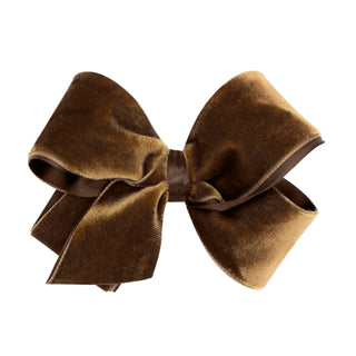 Mini Classic Velvet Hair Bow on Clippie, Wee Ones, All Things Holiday, cf-type-hair-bow, cf-vendor-wee-ones, Christmas Bow, Hair Bow, Holiday Hair Bow, Mini Classic Velvet Hair Bow on Clippie