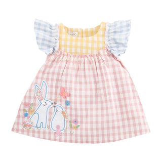 Mud Pie Easter Mixed Check Dress, Mud Pie, cf-size-3-6-months, cf-size-3t, cf-size-4t, cf-size-6-9-months, cf-type-dress, cf-vendor-mud-pie, Easter, Easter / Spring Dresses, Easter Dress, Mud