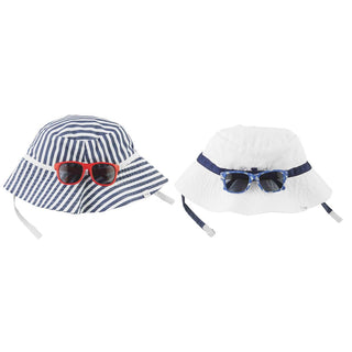 Mud Pie Stripe Hat & Sunglasses Set, Mud Pie, Boys Sun Hat, cf-type-sun-hat, cf-vendor-mud-pie, CM22, JAN23, Mud Pie, Mud Pie Hat, Mud Pie Stripe Hat & Sunglasses Set, Sun Hat, Sun Hat - Basi