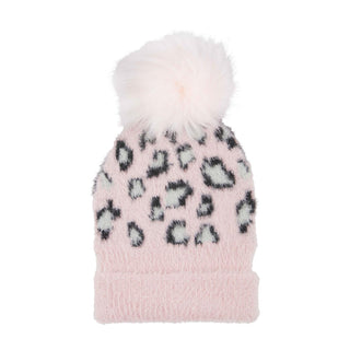 Mud Pie Fuzzy Knit Leopard Hat, Mud Pie, Beanie, cf-type-hats, cf-vendor-mud-pie, CM22, Fur Pom Beanie, Fur Pom Hat, JAN23, LEopard, Leopard Beanie, Mud Pie, Mud Pie Fuzzy Knit Leopard Hat, M