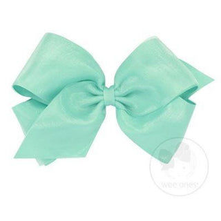 King Overlay Grosgrain Bow on Clippie (50+ Colors), Wee Ones, cf-size-antique-white, cf-size-aqua, cf-size-black, cf-size-blue, cf-size-blue-vapor, cf-size-coffee, cf-size-colonial-rose, cf-s