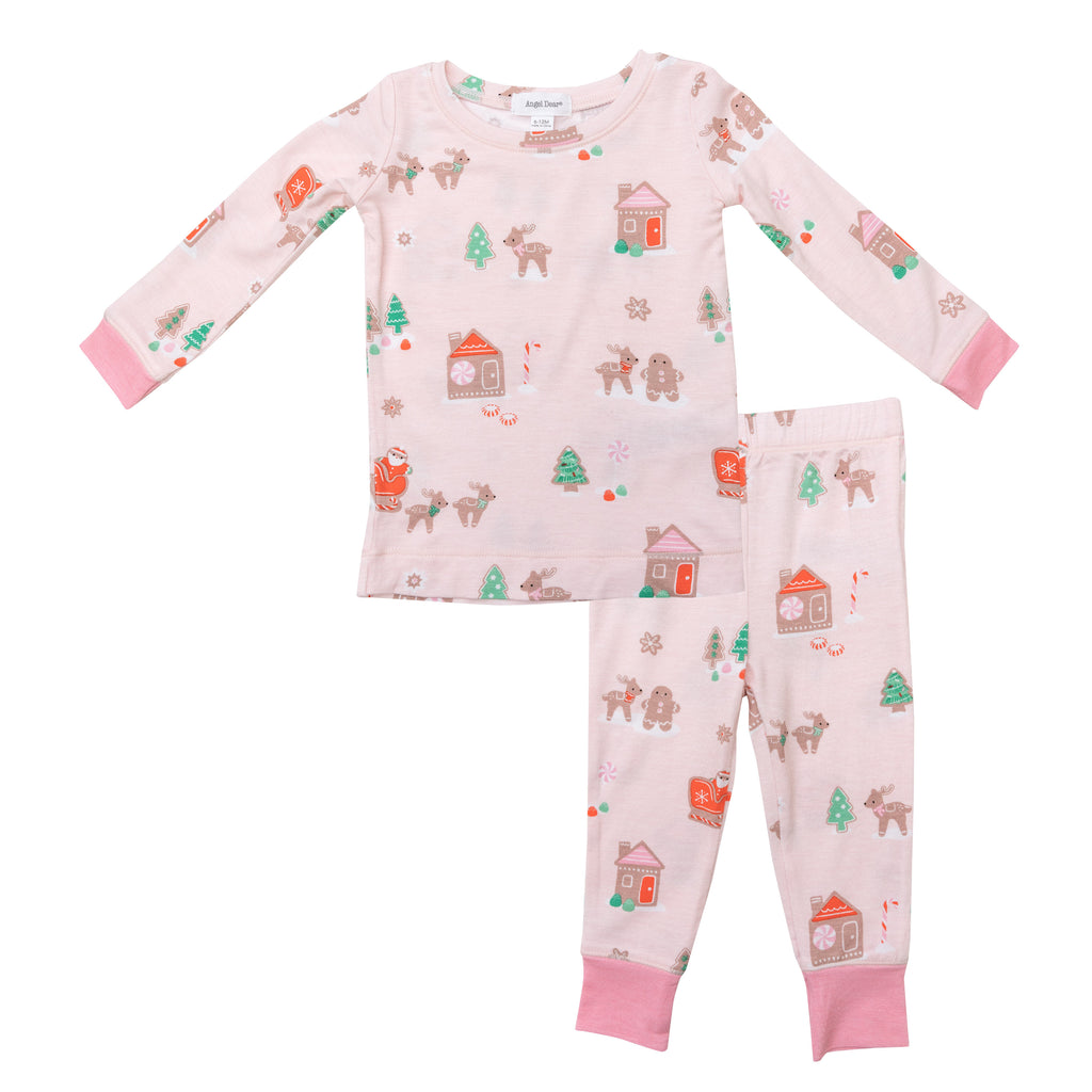 Angel Dear Gingerbread Sleigh Pink Lounge Wear Set | Basically Bows ...