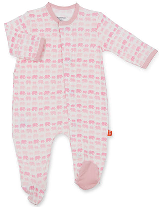 Magnetic Me Pink Dancing Elephants Modal Magnetic Footie, Magnificent Baby, Baby, Baby Shower, Cyber Monday, Dancing Elephants, Els PW 8258, End of Year, End of Year Sale, JAN23, Magnetic, Ma