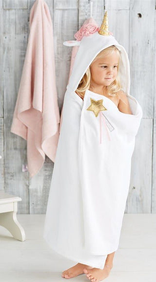 Mud Pie Unicorn Hooded Towel, Mud Pie, Black Friday, Cyber Monday, Els PW 8258, End of Year, End of Year Sale, JAN23, Mud Pie, Mud Pie Towel, Mud Pie Unicorn, Towel, Unicorn, Unicorn Hooded T