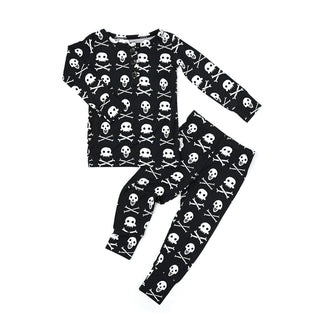 Gigi and Max Skelly 2pc Pajama Set, Gigi and Max, 2pc Pajama Set, Bamboo Pajama, cf-size-4-5t, cf-type-pajama-set, cf-vendor-gigi-and-max, CM22, Gigi & Max, Gigi & Max Halloween, Gigi and Max