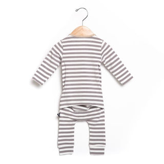 RAGS Infant Rag Romper - Duh Gray & White Stripe, RAGS, CM22, Duh Gray & White Stripe, DUH RAGS, JAN23, MovingSummer2022, RAGS, Rags DUH, RAGS Floral, RAGS Infant Rag Romper, RAGS Infant Rag 