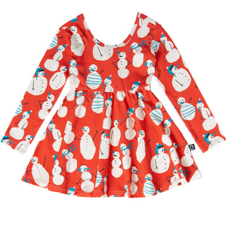 RAGS Snowman L/S Swing Dress, RAGS, CM22, MovingSummer2022, RAGS, RAGS Dress, RAGS Girls, RAGS L/S Swing Dress, RAGS Snowman, Rags Snowman Dress, Rags to Raches, Rags to Raches Dress, Snowman