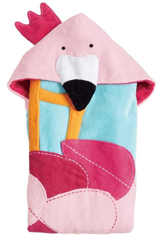 Mud Pie Flamingo Hooded Towel, Mud Pie, Cyber Monday, Els PW 8258, End of Year, End of Year Sale, Flamingo, Flamingo Towel, JAN23, Mud Pie, Mud Pie Flamingo, Mud Pie Towel, Towel, Towel - Bas