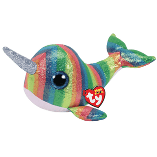 Ty Nori the Narwhal Beanie Boo - Medium, Ty Inc, Beanie Boo, Medium Beanie Boo, Stuffed Animal, Ty, Ty Beanie Boo, Ty inc, Ty Nori the Narwhal Beanie Boo, Ty Nori the Narwhal Beanie Boo - Med