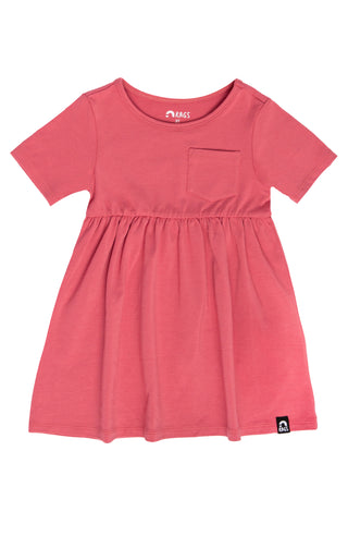 RAGS Essentials Short Sleeve with Chest Pocket Dress - Slate Rose, RAGS, CM22, JAN23, MovingSummer2022, RAGS, RAGS Dress, RAGS Essentials Short Sleeve with Chest Pocket Dress, RAGS Girls, RAG