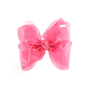 Medium Waterproof Double Knot Hair Bow on Clippie, Beyond Creations, Alligator Clip Hair Bow, Beyond Creations, Bow, cf-size-apple-green, cf-size-aquamarine, cf-size-black, cf-size-emerald, c