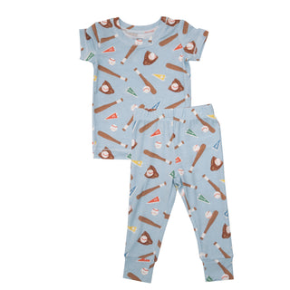 Angel Dear Baseball S/S Loungewear Set, Angel Dear, Angel Dear, Angel Dear Loungewear Set, Angel Dear Pajama Set, Angel Dear Pajamas, Angel Dear SS23, Baseball, cf-size-4t, cf-type-pajama-set