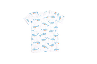 Angel Dear Cutey Whales S/S Loungewear Set, Angel Dear, Angel Dear, Angel Dear Cutey Whales, Angel Dear Loungewear Set, Angel Dear Pajama Set, Angel Dear Pajamas, Angel dear Spring 2021, CM22