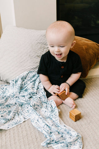 Copper Pearl Indigo Knit Swaddle Blanket, Copper Pearl, cf-type-swaddling-blanket, cf-vendor-copper-pearl, Copper Pearl, Copper Pearl Indigo, Copper Pearl Indigo Knit Swaddle Blanket, Copper 