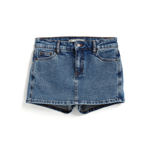 Tractr Girls Mini Denim Skirt, Tractr, cf-size-10, cf-size-12, cf-size-14, cf-size-8, cf-type-skirt, cf-vendor-tractr, Denim Skirt, Mini Denim Skirt, Skirt, Tractr, Tractr (7-14), Tractr Girl