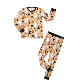 Trick or Treat Halloween Bamboo Kids Pajama Set, Emerson and Friends, Bamboo, Bamboo Pajamas, cf-size-10-12y, cf-size-8-9y, cf-type-pajamas, cf-vendor-emerson-and-friends, CM22, Emerson & Fri