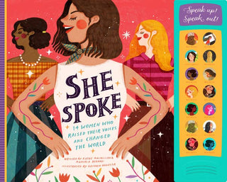 She Spoke Play A Sound Book - 14 Women Who Raised Their Voices & Changed the World, Familius LLC, Board Book, Book, Books, Familius Board Book, Little Heroes: Inventors Who Changed the World 