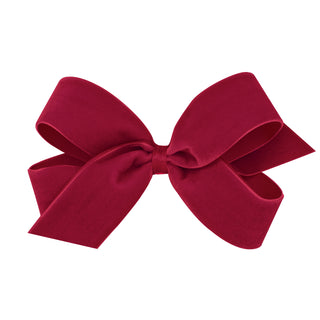 Large Classic Velvet Hair Bow on Clippie, Wee Ones, All Things Holiday, cf-type-hair-bow, cf-vendor-wee-ones, Christmas Bow, Hair Bow, Holiday Hair Bow, Medium Classic Velvet Hair Bow, Medium