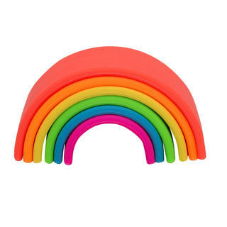 Dena Neon Rainbow Small Stacking Toy, Dena, Dena, Dena Neon Rainbow, Dena Neon Rainbow Small Stacking Toy, Dena Teether, Dena Toy, Raibbow Teething Toy, Rainbow, Rainbow Teether, Rainbow Teet