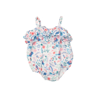 Angel Dear Sea Turtle Garden Ruffle Bubble, Angel Dear, Angel Dear, Angel Dear Bubble, Angel Dear Bubble Romper, Angel Dear Romper, Angel Dear Ruffle Bubble, Angel Dear SS23, cf-size-6-12-mon