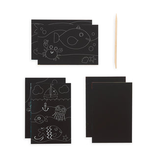 Ooly Mini Scratch & Scribble Art Kit - Friendly Fish, Ooly, Art Supplies, Arts & Crafts, EB Boys, Friendly Fish, Ooly, Ooly Mini Scratch & Scribble Art Kit, Stocking Stuffer, Stocking Stuffer