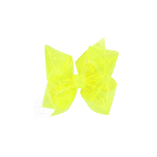 Medium Waterproof Double Knot Hair Bow on Clippie, Beyond Creations, Alligator Clip Hair Bow, Beyond Creations, Bow, cf-size-apple-green, cf-size-aquamarine, cf-size-black, cf-size-emerald, c