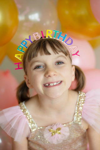 Great Pretenders Happy Birthday Multi Headband, Great Pretenders, Birthday Girl, Birthday Headband, cf-type-headbands, cf-vendor-great-pretenders, EB Girls, Great Pretenders, Great Pretenders