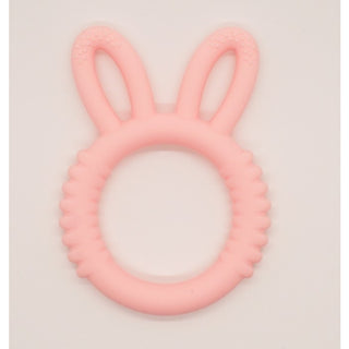 Three Hearts Silicone Bunny Teething Ring, Three Hearts, Easter, Easter Basket IDeas, EB Baby, EB Boy, EB Boys, EB Girls, Silicone Bunny Teether, Silicone Teether, Teether, Teething, Teething