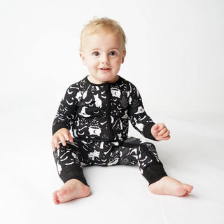 Hocus Pocus Halloween Bamboo Convertible Romper Sleeper, Emerson and Friends, Bamboo, Bamboo Pajamas, cf-size-12-18-months, cf-size-18-24-months, cf-type-pajamas, cf-vendor-emerson-and-friend