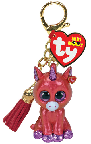 Ty Mini Boo Collectible Clip - Sunset the Unicorn, Ty Inc, Beanie Boo, Beanie Boos, Keychain, Mini Boo, Stocking Stuffer, Stocking Stuffers, Toy, Ty, Ty Beanie Boo, Ty Beanie Boo Collectible 