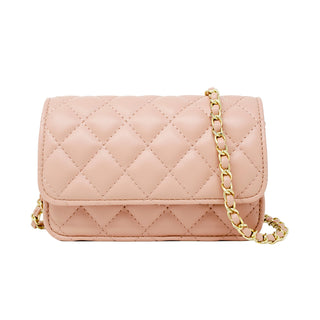 Zomi Gems Classic Quilted Bag - Pink, Zomi Gems, Handbag, Pink, Purse, Tiny Treats, Zomi Gems, Zomi Gems Classic Quilted Bag, Zomi Gems Handbag, Zomi Gems Purse, Handbags - Basically Bows & B