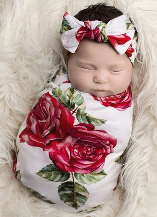 Posh Peanut Dolce Rose Swaddle & Headband Set, Posh Peanut, Posh Peanut, Posh Peanut Dolce Rose, Posh Peanut Dolce Rose Swaddle & Headband Set, Posh PEanut Rose, Posh Peanut Rose Swaddle and 