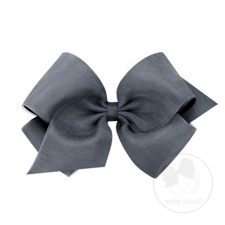 King Overlay Grosgrain Bow on Clippie (50+ Colors), Wee Ones, cf-size-antique-white, cf-size-aqua, cf-size-black, cf-size-blue, cf-size-blue-vapor, cf-size-coffee, cf-size-colonial-rose, cf-s