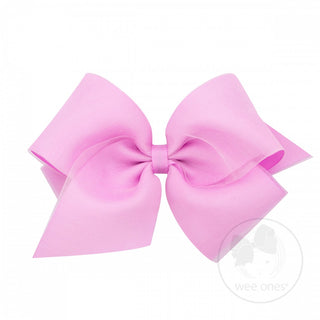 King Overlay Grosgrain Bow on Clippie (50+ Colors), Wee Ones, cf-size-antique-white, cf-size-aqua, cf-size-black, cf-size-blue, cf-size-blue-vapor, cf-size-coffee, cf-size-colonial-rose, cf-s