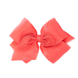 Medium Overlay Grosgrain Bow on Clippie (55+ Colors), Wee Ones, cf-size-antique-white, cf-size-aqua, cf-size-black, cf-size-blue-vapor, cf-size-charcoal, cf-size-coffee, cf-size-colonial-rose