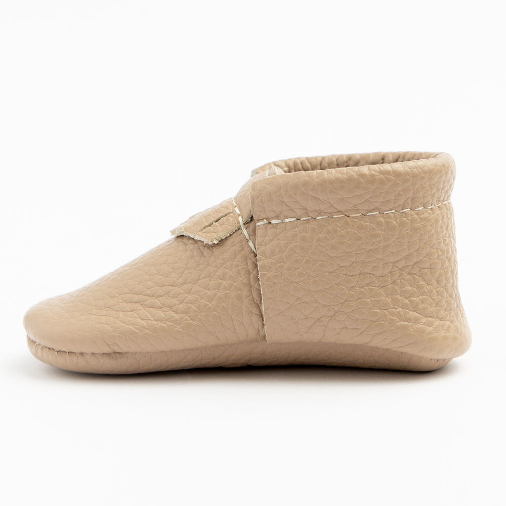 Freshly Picked First Pair Soft Sole Moccasins - Toast | Basically Bows ...