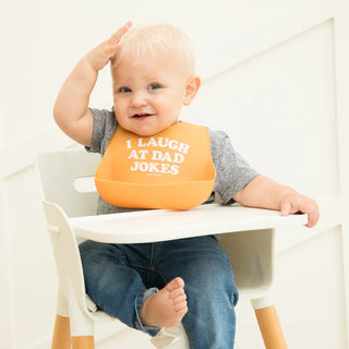 Bella Tunno I Laugh at Dad Jokes Wonder Bib, Bella Tunno, Baby Shower, Baby Shower Gift, Baby shower Girft, Bella Tunno, Bella Tunno Bib, Bella Tunno Wonder Bib, Bib, Bibs, cf-type-bib, cf-ve