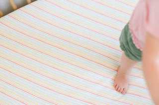 Copper Pearl Rainee Fitted Crib Sheet, Copper Pearl, cf-type-crib-sheet, cf-vendor-copper-pearl, Copper Pearl Crib Sheet, Copper Pearl Fitted Crib Sheet, Copper Pearl Rainbow, Copper Pearl Ra