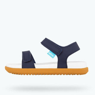 Native Charley Sandals - Regatta Blue / Shell White / Toffee Brown, Native, Boys Sandal, cf-size-c10, cf-size-c8, cf-size-c9, cf-type-sandal, cf-vendor-native, Charley, Charley Sandals, Girls