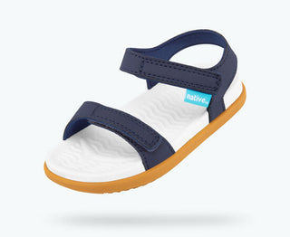 Native Charley Sandals - Regatta Blue / Shell White / Toffee Brown, Native, Boys Sandal, cf-size-c10, cf-size-c8, cf-size-c9, cf-type-sandal, cf-vendor-native, Charley, Charley Sandals, Girls