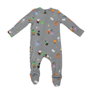 Angel Dear Little Monsters Footie with Zipper, Angel Dear, angel Dear, Angel Dear Bamboo Footie, Angel Dear Fall 2022, Angel Dear Footie with Zipper, Angel Dear Halloween, Bamboo Footie, cf-s