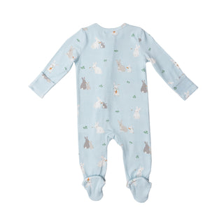 Angel Dear Blue Bunny Footie with Zipper, Angel Dear, angel Dear, Angel Dear Bamboo Footie, Angel Dear Blue Bunny, Angel Dear Footie with Zipper, Angel Dear SS22, Bamboo Footie, Blue Bunny, c