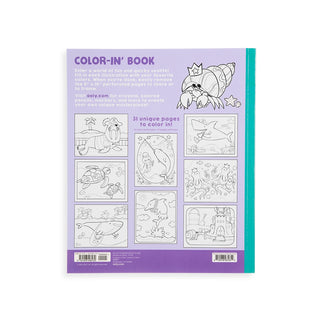 Ooly Color-in' Book: Outrageous Ocean, Ooly, Coloring Book, Ooly, Ooly Color-in' Book: Outrageous Ocean, Stocking Stuffer, Stocking Stuffers, Under the Sea, Coloring Book - Basically Bows & B