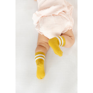 Little Stocking Co Midi Sock Set (3 Pair) - Garden Striped, Little Stocking Co, cf-size-0-6-months, cf-size-7-10y, cf-type-ruffle-socks, cf-vendor-little-stocking-co, Little Stocking Co, Litt