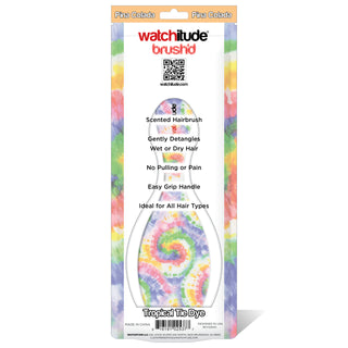 Watchitude Scented Hair Brush - Tropical Tie Dye, Watchitude, Brush, Easter basket Ideas, EB Girls, Hair Brush, Scented Brush, Scented Hair Brush, Scented Hair Brush - Tropical Tie Dye, Watch