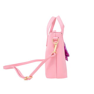 Zomi Gems Leather Tote Bag w/Charm - Pink w/Star, Zomi Gems, CM22, Handbag, Leather Tote Bag, pink, Purse, Tiny Treats, Tote Bag w/Charm, Zomi Gems, Zomi Gems Handbag, Zomi Gems Purse, Handba