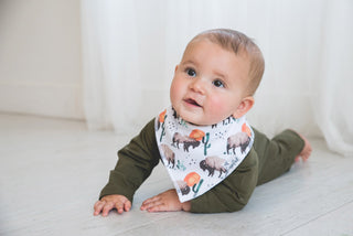 Copper Pearl Bison Bandana Bib Set, Copper Pearl, Baby Shower, Baby Shower Gift, Bandana Bib Set, Bandana Bibs, Bandanna Bibs, Copper Pearl, Copper Pearl Bandanna Bibs, Copper Pearl Bib Set, 